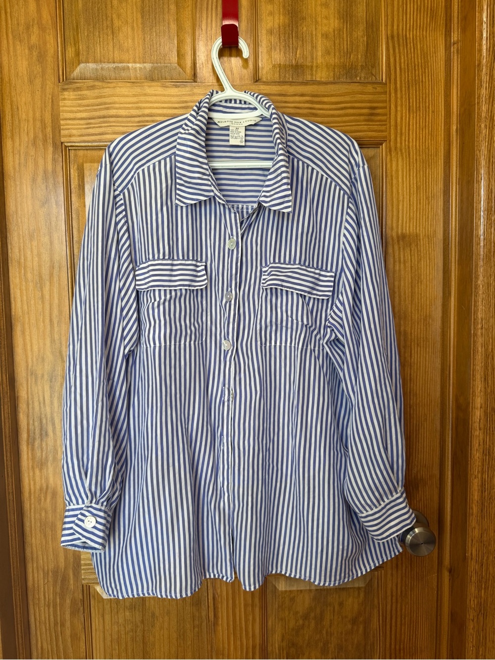 Melrose Silk Studio 100% Silk Women’s Button Up Shirt- Size 2X
